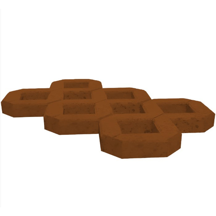 Газонная решетка (ФЭМ-27) 600х400х100 Коричневый