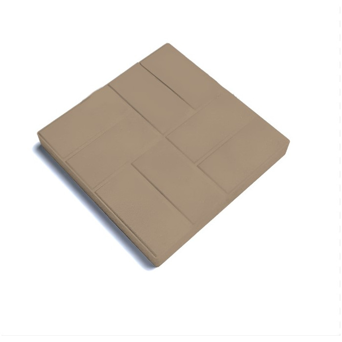 Квадратная тротуарная плитка 400х400х70 паркет Бежевый