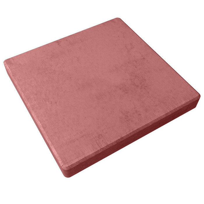 Квадратная тротуарная плитка 500х500х120 Красный
